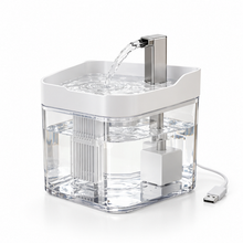 Fuente de agua para gatos Gatogota transparente con filtro y cable USB